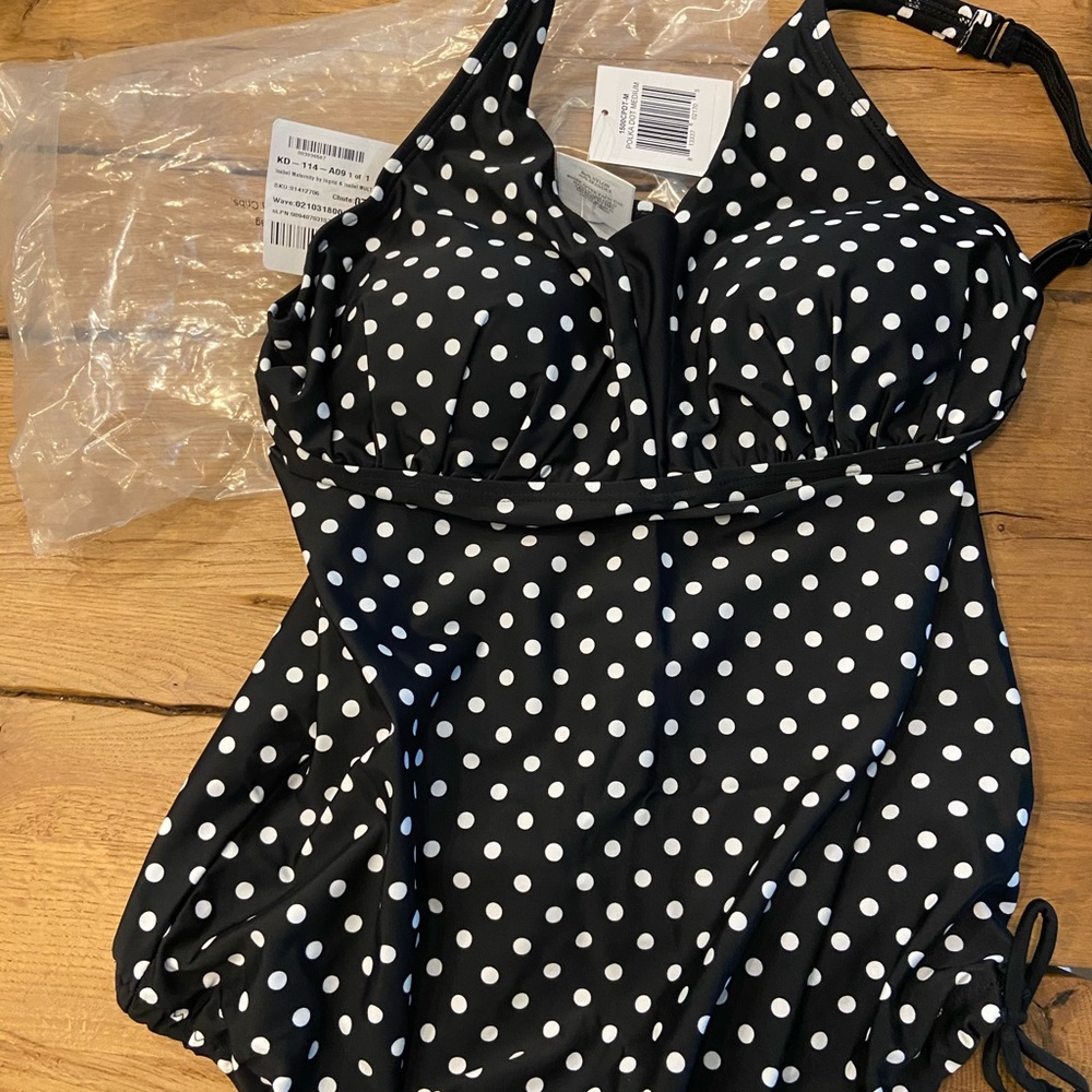 Mermaid Maternity Polka Dot Tankinj Top NWT